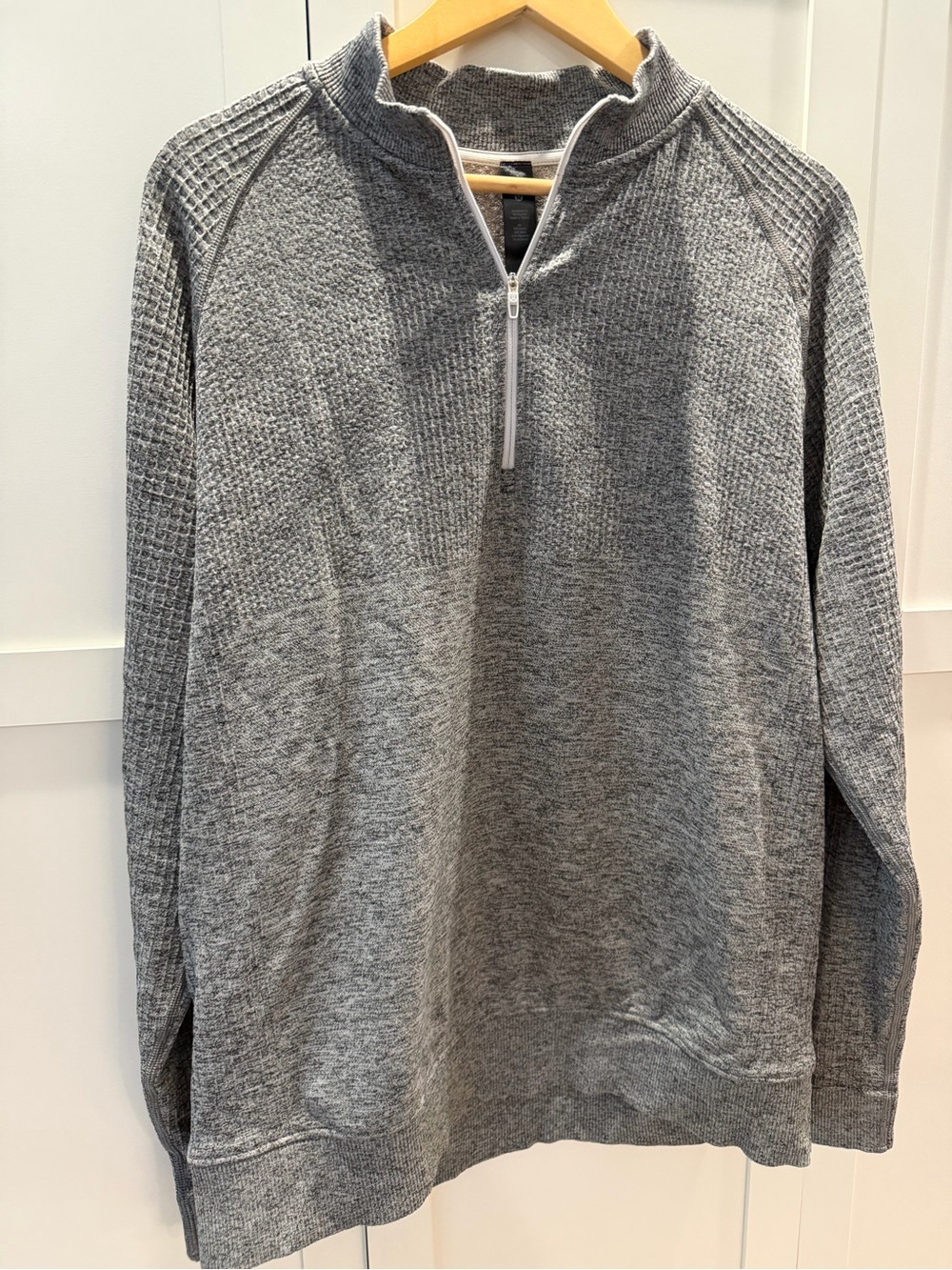 Men's Lululemon Gray Quarter-Zip Knit Sweater